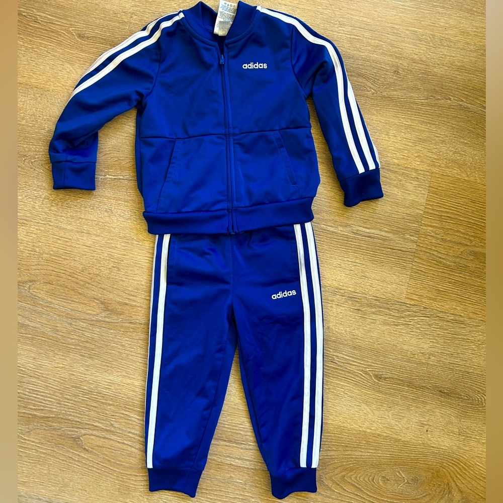 Adidas Blue Track Suit - Kids 2T